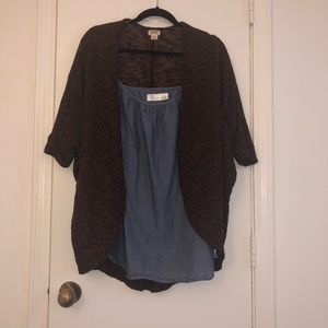 3/4 sleeve cardigan sweater